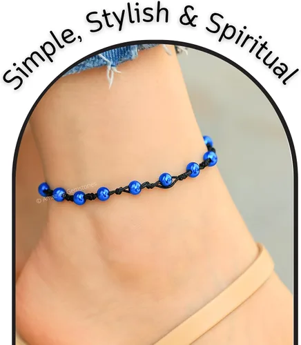 Vista 142 de Amazing Gemstone Crystal Anklet Ankle Bracelets for Women - Waterproof Beaded Healing Crystal Anklets, Plus Size Chakra Gemstone Bead Anklet