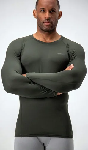 Vista 2 de DEVOPS - Camiseta térmica de compresión de manga larga para hombre (2 unidades)