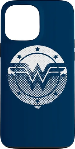 Vista 24 de Wonder Woman Funda con logotipo de escudo de medio tono para iPhone 17
