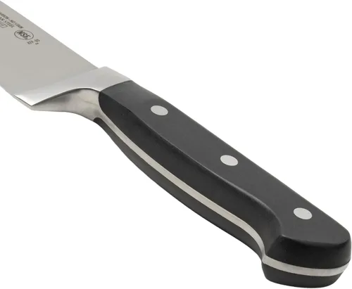 Vista 2 de Winco Cuchillo de chef de 8 pulgadas, triple remachado, hoja forjada de espiga completa