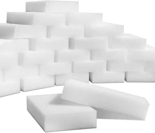 Vista 7 de Paquete de 60 esponjas mágicas de limpieza, almohadillas multifuncionales de espuma de melamina de alta calidad para la vajilla, esponja de limpieza