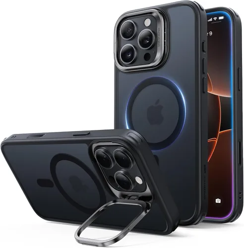 Vista 14 de ESR Funda para iPhone Air con soporte de almacenamiento, compatible con MagSafe, protección contra caídas de grado militar, funda magnética