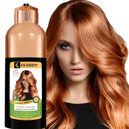Vista 16 de HERBBY Champú con color para cabello gris para cobertura y transformación del color con 9 extractos herbales – De larga duración (6-8 semanas)