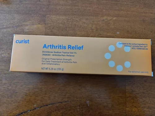 Vista 2 de Curist - Gel tópico de diclofenaco sódico al 1 por ciento 150g para el dolor de artritis - Alivio del dolor en las articulaciones para el dolor