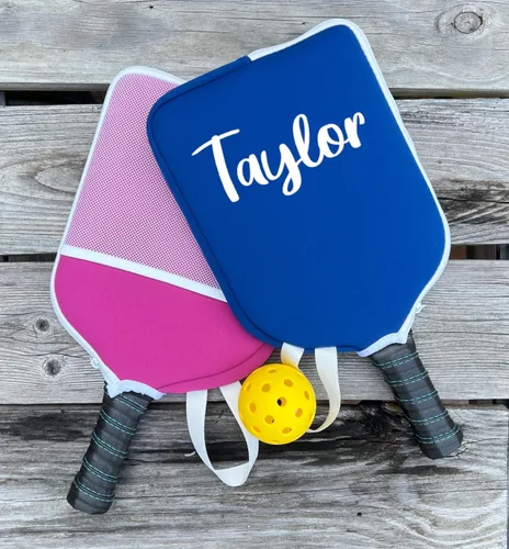 Vista 3 de Rocket Bug Cubiertas personalizadas para paletas de pickleball - Cubierta de raqueta - Regalo deportivo - Personalizado