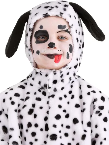 Vista 6 de Fun Costumes Exclusive Dalmatian Makeup Kit - Cream Makeup Tray with Sponge, Pencil, and Brush, Ages 3+