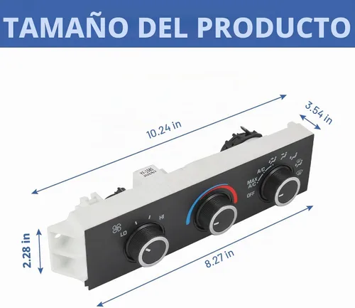 Vista 6 de DICMIC Módulo de control climático del calentador de A/C delantero Compatible con 1996-2014 Chevrolet Express 1500 GMC Savana 1500 1996-2020