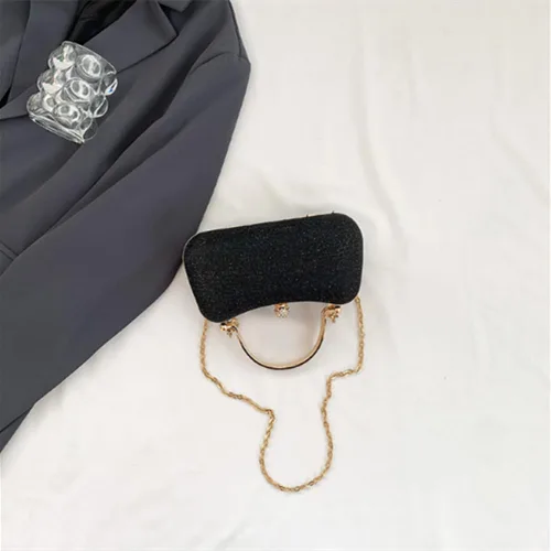 Vista 6 de Bolso de mano de noche para mujer, bolsos formales brillantes de noche, bolso de mano para boda, cóctel, graduación, fiesta, bolsa de noche