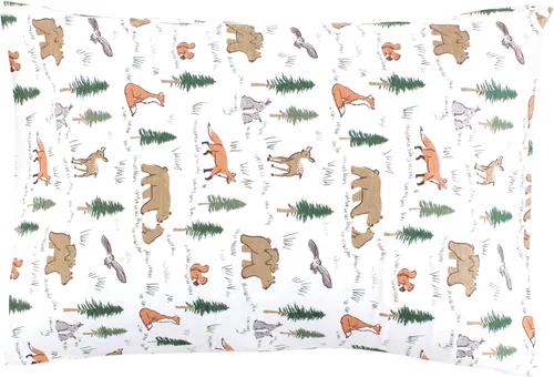 Vista 31 de Hudson Baby Funda de almohada unisex de algodón para bebé, Animal Adventure, talla única
