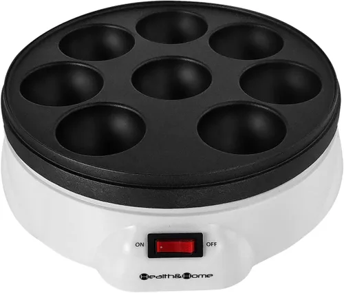 Vista 4 de Health and Home Molde eléctrico japonés Takoyaki pulpo 8 bolas, máquina para hacer paletas con revestimiento antiadherente, postre, fabricante danés