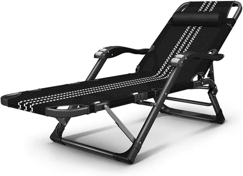 Vista 7 de Patio Lounge Chairs Reclining Chair, Foldable and Easy to Carry 180° Flat Recliner, Massage Armrest, Multi-Angle Adjustment, Four Seasons Universal