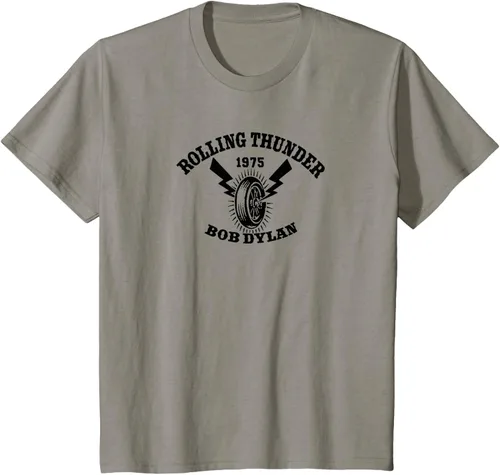 Vista 26 de Bob Dylan - Camiseta Rolling Thunder S Gris Oscuro