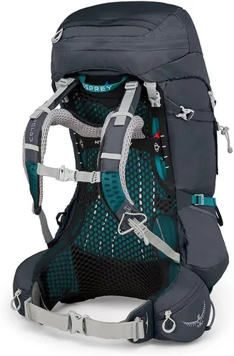 Vista 2 de Osprey Aura AG 50L Mochila de mochilero para mujer, gris Vestal, XS