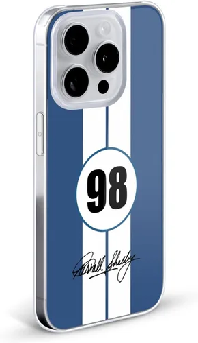 Vista 2 de Head Case Designs Shelby 1965 427 S/C - Carcasa rígida con licencia oficial para iPhone 13, color azul
