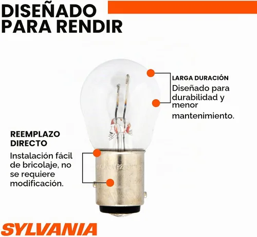 Vista 4 de SYLVANIA 2357 foco en miniatura de larga duración (contiene 2 focos) Bombilla miniatura confiable y de vida prolongada que ofrece una iluminación