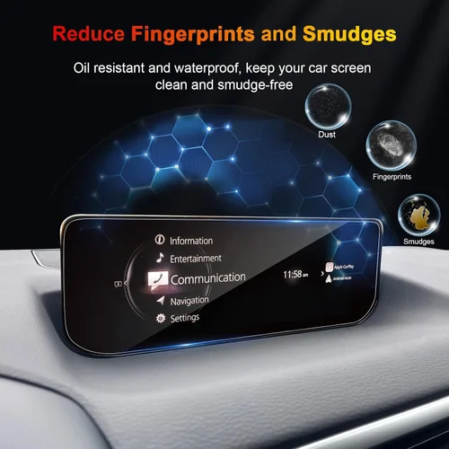 Vista 3 de Protector de pantalla para Mazda CX50 2025 para Mazda CX-50/CX-50 Hybrid 2023 2024 2025 Pantalla a todo color de 10.25 pulgadas para accesorios
