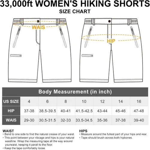 Vista 6 de 33,000ft Pantalones cortos de golf para mujer, de 5 pulgadas, elásticos, de secado rápido, con bolsillos