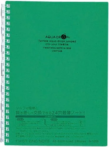 Vista 10 de Lihit Lab. Cuaderno recargable (diario), repuesto de papel rayado, 30 hojas, 8.2 x 5.8 pulgadas (N1650)