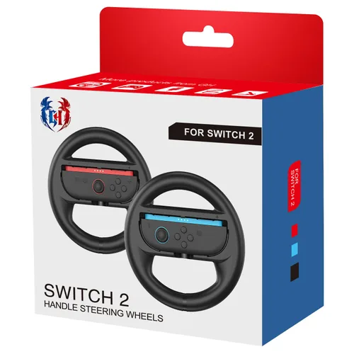 Vista 7 de GH Switch 2 Steering Wheel for Mario Kart World, Mario Cart Racing Wheel Accessories Compatible with Nintendo Switch 2, Joy Con Games Controller