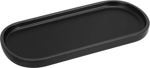 Vista 23 de Luxspire Bandeja de resina para tocador, bandeja de baño, bandeja de almacenamiento para tanque del inodoro, 11 x 4 pulgadas, bandejas para A - Tinta