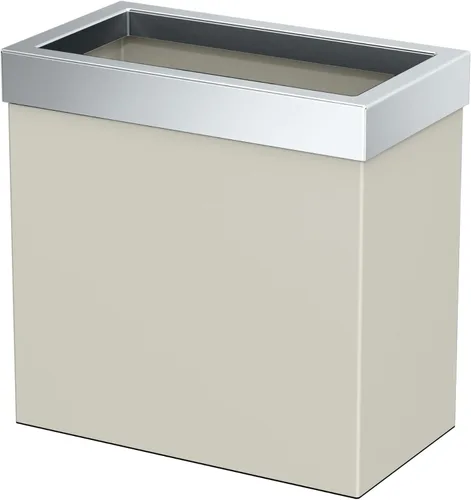 Vista 21 de Gatco Cubo de basura rectangular moderno, latón cepillado, cubo de basura de acero inoxidable con tapa extraíble, a prueba de fugas, capacidad de 3