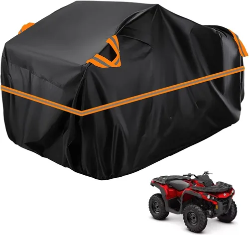 Vista 46 de Cubierta para ATV impermeable compatible con Arctic Cat H1 EFI TRV Cruiser 4x4 2011, cubierta de 210D para vehículos de 4 ruedas, cubierta para quad