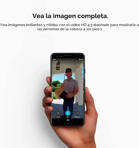 Vista 5 de Timbre de video Nest de Google (con cable) - Anteriormente Nest Hello - Timbre de video con transmisión 24/7 - Timbre inteligente con cámara