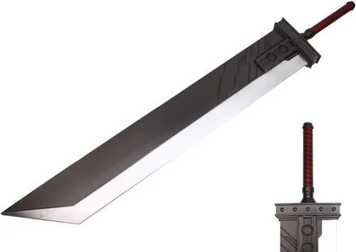 Vista 30 de Tienda - Fantasy PU Foam Zweihander Espada ancha con núcleo interior - Varía estilo de 42.5" o 57