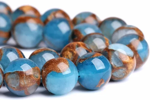 Vista 42 de 4MM 88 piezas de cuentas sueltas de piedra natural verde turquesa africana para hacer pulseras y collares de bricolaje