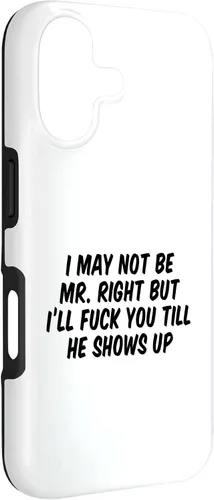 Vista 3 de I May Not Be Mr. Right But I’ll Fuck You Till He Shows Up Case for iPhone 17