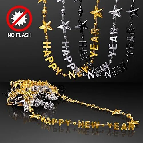 Vista 3 de FlashingBlinkyLights Cuentas de fiesta de Año Nuevo (juego de 12), Plástico