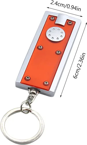 Vista 8 de 4Pcs Led Keyring Torches Bright Outdoor Waterproof Flashlight Torches Keyring Small Flashlight for Hiking Camping