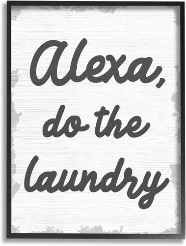 Vista 15 de Stupell Industries Lil' Rue - Diseño de palabras familiares con texto en inglés "Laundry Word Scramble Fun Family Word Design", arte giclée