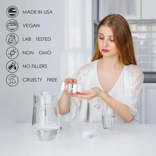 Vista 5 de QUBIT GHK-Cu Suplemento de péptido de cobre para piel y cabello, fácil de absorber, dosificado con precisión - 90 cápsulas veganas