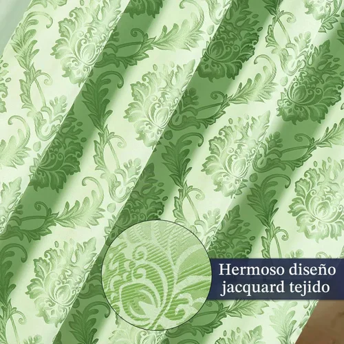 Vista 6 de DreamField Linen Cortinas de Jacquard para Ventana de Sala de Estar y Dormitorio 54 Pulgadas de Ancho x 84 Pulgadas de Largo - Juego de 2 Paneles