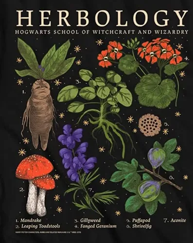 Vista 6 de Harry Potter Herbology Plants Hogwarts - Camiseta para adulto