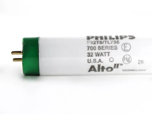 Vista 2 de Philips 281618 - F32T8/HL735/ALTO - Tubo fluorescente de 32 vatios - T8 - 36,000 horas - 2,600 lúmenes - 3500K - Fósforos de la serie 700 - Blanco