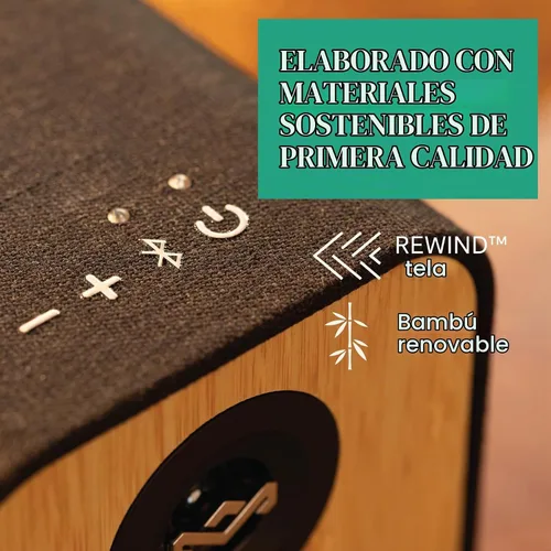 Vista 6 de House of Marley Uplift - Altavoces Bluetooth para estantería, acabado