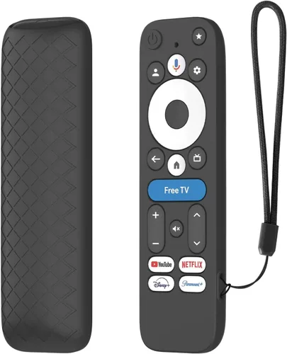 Vista 8 de LEFXMOPHY Funda para dispositivo de transmisión onn Google TV 4K Pro 2024, funda protectora de silicona rosa Rosado