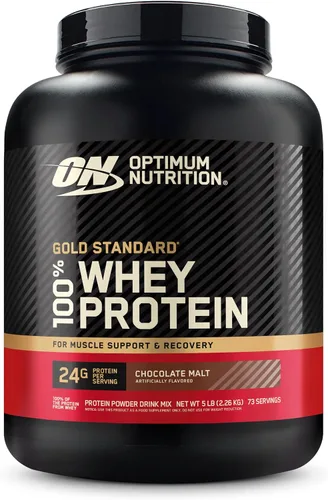 Vista 2 de Optimum Nutrition 100 Whey Gold Standard Whey Protein - Chocolate Malt 5.15 lb