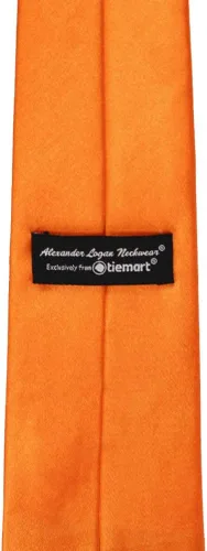 Vista 302 de tiemart Corbata de color sólido para hombre Longitud estándar