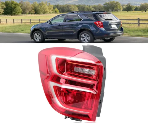 Vista 9 de Conjunto de luces traseras compatibles con Chevy Equinox 2016 2017, luz trasera tipo halógena, lámpara de freno trasera, repuesto # GM2800279