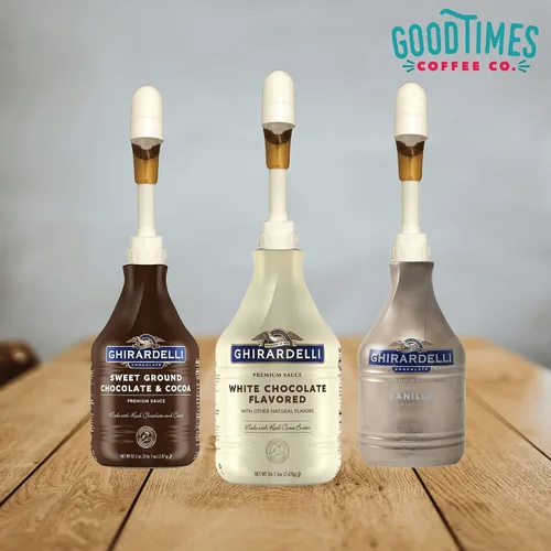 Vista 7 de Good Times Coffee Co. Bombas de salsa compatibles con Ghirardelli, paquete 1/2 fl oz por bomba, válvula sin goteo, sin BPA, diseño reutilizable