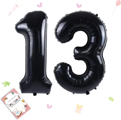Vista 73 de Globos grandes de 40 pulgadas de números del 0 al 9, globos numéricos para decoración de fiesta de cumpleaños, globos de helio de aluminio