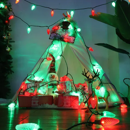 Vista 7 de Brizled - Luces de Navidad C9 para decoraciones navideñas al aire libre