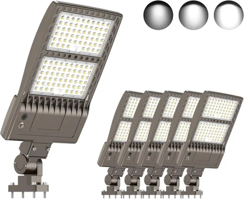 Vista 14 de KUKUPPO Luz LED de estacionamiento de 200 W, luz de poste de estacionamiento de grado industrial con certificación DLC UL, luz LED caja de zapatos