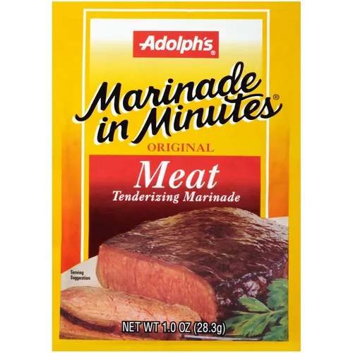Vista 2 de Adolph's Marinade In Minutes - Adobo ablandador de carne original, 1 onza (paquete de 24)