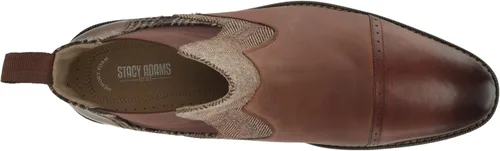Vista 5 de STACY ADAMS Botas Chelsea Finney con punta de casquillo para hombre