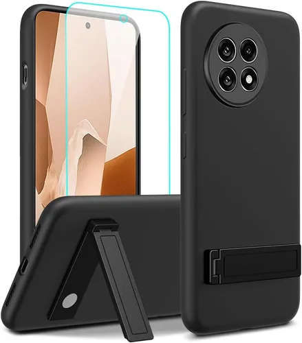 Vista 20 de Funda de teléfono compatible con Alcatel 1 2021 (5.0 pulgadas) con protector de pantalla de cristal, [3 formas de soporte] Funda protectora