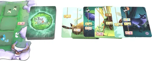 Vista 3 de Pegasus Spiele Bosque vivo Tile-laying strategy board game; family game night favorite; strategic resource management gameplay for all ages